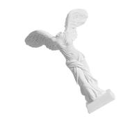 Yardenfun Statua Vittoria Alata in Resina Scultura Dea Romana Mitologia Figurina da Collezione Soprammobile Casa Soggiorno Ufficio Decorazione Bianca