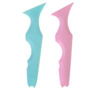 Yardenfun Stencil per Trucco in Silicone 2 Pezzi, Design Multiangolo e Impugnatura Ergonomica, Guida per Make Up Veloce con Eyeliner e Ombretto per Novizie