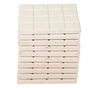 Yardenfun Supporto per Frammenti di Corallo e Basi Coralline in Ceramica per Acquari, Set da 10 Pezzi Base Quadrata Liscia, per Coltivazione e Riproduzione in Contesto Acquario Decorativo