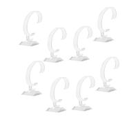 Yardenfun Supporto Per Orologi Trasparente a Forma Di c in Plastica, Espositore Da Banco Per 12 Pezzi, Protezione Antigraffio Per Orologi Uomo e Donna, Per Vetrina e Collezione