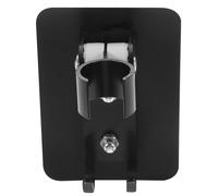 Yardenfun Supporto per Soffione Doccia Nero in Alluminio Spaziale, Base Gancio Singolo per Uso Bagno Tubo Doccia Flessibile