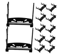 Yardenfun Supporto Per Spade Giocattolo Da 20 Pezzi: Supporto Per Spade in Miniatura A 2 Strati - Supporto Per Bacchette Giocattolo Per Scaffale Da Scrivania - Supporto Per Espositore Per