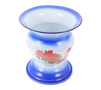 Yardenfun Vaso da Notte Smaltato Retrò con Piede e Anello Antiscivolo Orinatoio Portatile Resistente per Donne e Anziani per Viaggi e Uso Domestico