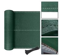 YARDIN Protezione da sguardi indiscreti per recinzioni e ringhiere del balcone, colore verde scuro, 1,2 x 10 m, può essere tagliato