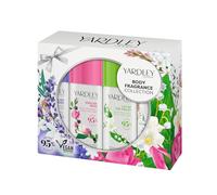 Yardley London Body Spray Collection, moderno classico, confezione da 4 pezzi, rosa inglese, lavanda, gelsomino e mughetto, set da donna deodorante spray floreale