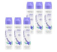 Yardley London English Lavender Body Spray, Spray Corpo Floreale per Donne con Note di Geranio e Gelsomino, Lavender Body Mist per Donne 6 x 75ml