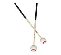 Yardwe 1 Paio martelletto della marimba acero primo a forma di xilofono mano bacchette per tamburo della lingua di strumento musicale filato bianca