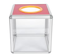 Yardwe 1 pezzo di carta semplice lotteria scatola scherzo tirando scatola lotteria scatola quadrata raffle palla gioco scatola per incontri annuali gioco supporto