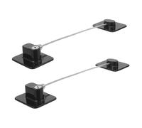 Yardwe 1 Set blocco di sicurezza per blocchi di frigo Blocco di sicurezza del serrature delle finestre Blocco del frigorifero per i AbS Black