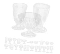Yardwe 1 Set Coppa Di Gelati Della Casa Delle Bambole Di Gioco Alimentare in Miniatura Mini Tazzina Da Caffè Mini Coppette Per Dessert Plastica Riutilizzabile