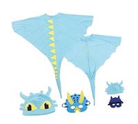 Yardwe 1 Set Costume Halloween per Mantello e Maschera da Adorabile Outfit Cosplay per Feste e Compleanni per Giocare e Ruoli Immaginativi