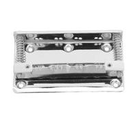 Yardwe 1 Set di pezzi di ricambio per mandolino - Ponte di ricambio per mandolino a 8 corde - Piastra di per ponte a sella Accessori per strumenti musicali per riparazione Argento