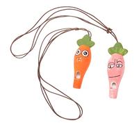 Yardwe 1 Set Fischio Di Carota Titanio Cartone Animato Giocattoli Irrequieti Giocattolo Per Corno Toys for Giocattoli Musicali Per Fischietto Giocattolo Ceramica 2 Pz