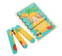 Yardwe 1 Set Giocattoli Educativi Legno Puzzle Legno con Frutta per Sviluppo Cognitivo e Coordinazione Mano Occhio Montessori per Ragazzi e Ragazze