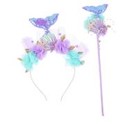 Yardwe 1 Set Magico a Cerchio Per Accessori Sirena Forma Gruppo Musicale Festa Bacchette Sirene Fai -da -te Decorazioni Per Feste Copricapo Di Carnevale Stoffa