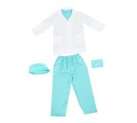 Yardwe 1 Set Vestiti Del Medico Per Costume Da Dottore Camice Medico Camice Da Medico Per Costumi Per Ragazze Per Costumi Per Ragazzi Stoffa