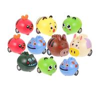 Yardwe 10 Pezzi Auto Tira Indietro Giocattoli Creativi per Compleanni e Feste Animali Miniaturizzati Colorati per Ragazzi e Ragazze