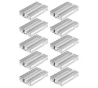 Yardwe 10 Pezzi Base in Acrilico Trasparente per Cartelli con Incavo 3 MM | Supporto Leggero, Fondo Liscio Antigraffio, Angolo Verticale per Matrimoni e Ristoranti