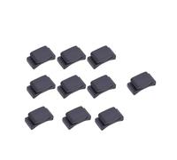 Yardwe 10 Pezzi Clip Porta Plettri in Gomma Nera per Chitarra Fissaggio Sicuro, Accessori per Chitarra Acustica ed Elettrica, per Musicisti e Appassionati