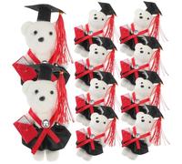 Yardwe 10 Pezzi Dr Bear Doll Bouquet Simpatico Orso Decor Cartone Animato Orsetti Di Peluche Orsetti Di Peluche Orsetto Di Peluche Piccolo Orsetto Bambola Di Peluche Laurea
