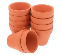 Yardwe 10 Pezzi Mini Vasi in Terracotta 3.5X3.5 Pollici Con Foro Di Drenaggio Per Piante Grasse Succulente Fioriere Per Decorazioni Casa E Artigianato