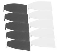 Yardwe 10 Punte Per Archetto Violino e Violoncello in Plastica, Kit Accessori Riparazione Archi Coperture Nere e Bianche, Parti Di Ricambio Per Strumenti a Corda Per Uso Musicale Classico e Folk