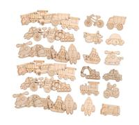Yardwe 100 Sagome Veicoli Legno Grezzo per Progetti Creativi Diy Non Verniciati per Pittura Decorazioni e Apprendimento con Auto Aereo e Altri Veicoli