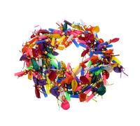 Yardwe 100pezzi Palloncini Forma di Corno per Feste di Compleanno per Ragazzo Ragazza Fischietti per Halloween Natale e Capodanno Facili da Usare e Sicuri per Ragazzo Colore Casuale