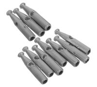 Yardwe 10pcs Ombrello Coda Perline di Ricambio Estremità Punte Universali In Metallo Ombrello Copertura Osso per Ombrello Pieghevole Copertura Pioggia Ombrello Parti di, Grigio, 2.50X0.30X0.30CM