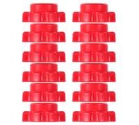 Yardwe 12 Pezzi Dadi Spinlock in Plastica Rossa per Manubri Collari Antiscivolo Esagonali per Bilancieri Bloccaggio Stabile per Attrezzi Fitness Casa e Palestra