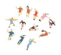 Yardwe 12 Pezzi Mini Statuette Umane in Plastica 2,5 Cm - Accessori Micro Paesaggi Fai da Te per Tavolo di Sabbia, Decorazioni Miniature per Modellismo e Scenari Architettonici