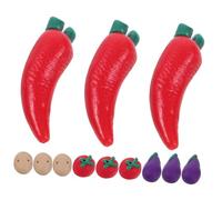 Yardwe 12 Pezzi Set Di Verdure in Miniatura Propeggio Di Potichi Poido Mini Patate Artificiali Vegetale Finto Verdure Finte Punti Di Verdura Falsi Di Verdure Argilla Polimerica