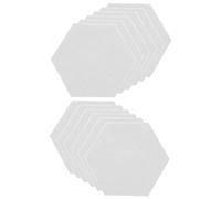 Yardwe 12pezzi Pannelli Decorativi Murali in Pannelli Autoadesivi Per Pareti Cuscinetto Fonoassorbente Per Riduzione Del Rumore Materiale Isolante Acustico Semplice Bacheca Esagonale Per