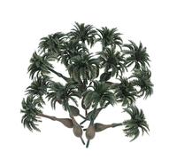 Yardwe 15 Pezzi di Palma Miniatura in Plastica di Cocco Simulati per Decorazioni Diorama Cake Topper DIY Paesaggio Ferroviario Giardino Fatato e Scenografie Modelistiche