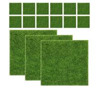 Yardwe 15 Pezzi Tappeto Erboso Sintetico Erbetta Artificiale per Decorazioni da da Te e Aree per Animali