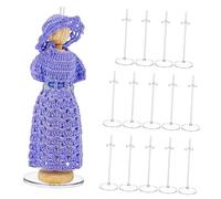 Yardwe 15 Supporti Trasparenti per per Esposizione Figure Supporti Robusti per Figures Facile Assemblaggio per Mostrare