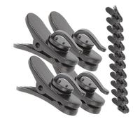 Yardwe 15pezzi Clip Per Microfono in Plastica Tengono Saldamente Filo Del Microfono e Cavo Degli Auricolari Supporto Per Cuffie Clip Per Abbigliamento Da Bavero Per Cravatta Piccolo Morse