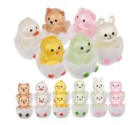 Yardwe 18 Pollici Cucciolo di animale che illumina buio che fa i primi passi giocattoli animali giocattolo animali in miniatura figure giocattolo resina