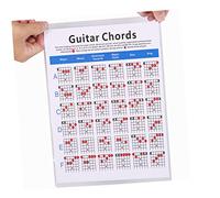 Yardwe 1pezzi Guida alle Dita per Chitarra Spettro di Accordi per Chitarra Accordi per Esercitarsi la Tabella per Esercitarsi la Adesivi per Note Pratica per Studenti e Insegnanti