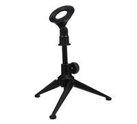 Yardwe 1pezzi Sostenitore per Microfono in Treppiede Regolabile Adatto per Riunioni e Discorsi Supporta Stabilmente la Maggior Parte dei Microfoni Sul Mercato