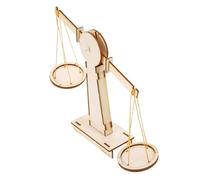 Yardwe 1Set Bilancia Legno per Educativo DIY per Apprendimento e Sviluppo delle Abilità Attività Didattica per Scuole e Casa