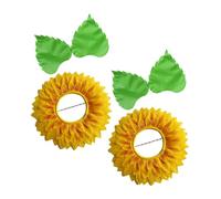 Yardwe 1set Copricapo Forma Di Girasole Per Ragazzo Ragazza Accessori Per Costumi Di Fiori Per Spettacoli e Festival Gioco Di Ruolo e Performance Teatrali Include Con Guanti