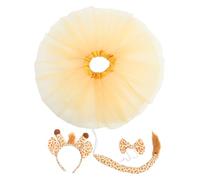 Yardwe 1Set Costume Cosplay Giraffa per Set Completo con Fascia e Gonna Accessori per Feste Halloween