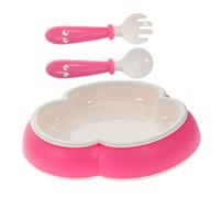 Yardwe 1set Utensili Da Tavola Per Ragazzo Ragazza Con Ventosa Ciotola e Cucchiaio Per Svezzamento Design Sicuro e Pratico Per Insegnare Ai Ragazzo Ragazza Mangiare Da Soli