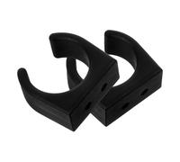 Yardwe 2 Clip Nere per Nylon Supporto per Canne e Fissaggio Rapido e Antivibrazioni per Yacht Kayak e Imbarcazioni