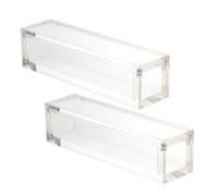 Yardwe 2 Contenitori in Acrilico Trasparente per Conservare Dadi Design Magnetico e Struttura Semplice per Cucina e Camera da Letto