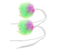 Yardwe 2 Palline per con Soffici Decorazioni Colorate per Scarpe da Pattinaggio Accessori Sintetica per Adulti