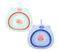 Yardwe 2 Pezzi Bashbasin pieghevole Bath lavaggio bacino prodotti per il bagno del lavabi pieghevoli lavabo pieghevole lavatoio piccoli lavabi Lavano a casa plastica