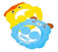 Yardwe 2 Pezzi Cappello Doccia Regolabile per Cuffiette con Design per Shampoo per Orecchie Piccoli