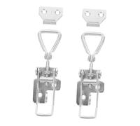 Yardwe 2 Pezzi Chiusura a Leva Regolabile in Acciaio Inox, Chiusura a Scrocco per Boccaporti e Cabine Marine, Argento, per Barca e Yacht